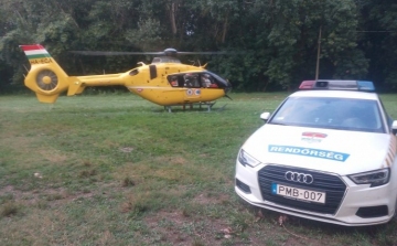 A Tiszába akart ugrani egy fiatal, mentőhelikopter vitte el